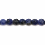 Natural Sodalite Beads Strand Faceted Round Diameter 4mm Hole 0.4mm 39-40cm/Strand