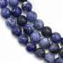 Collier de perles de sodalite naturelle à facettes rondes diamètre 8mm trou 1mm 15~16"/cordeau