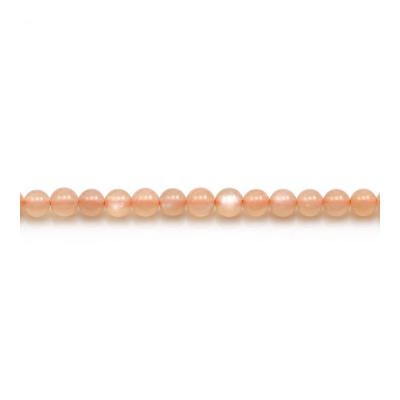 filo di perle di pietra solare naturale da 4 mm, rotondo, foro da 0,7 mm, circa 100 perle/filo 15~16"