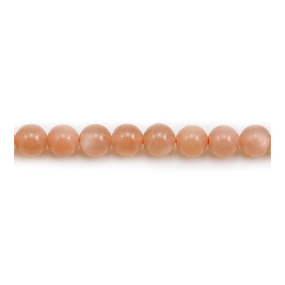 filo di perle di pietra solare naturale da 6 mm, rotondo, foro 0,8 mm, circa 66 perle/filo, 15~16"