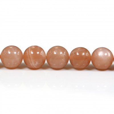 filo di perle di pietra solare naturale da 12 mm, rotondo, foro da 1 mm, circa 33 perle/filare 15~16"