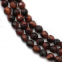 Red Tiger's Eye Beads Strand Faceted Round Diameter 4mm Hole 0.8mm About 92 Beads/Strand  15~16''