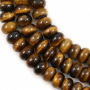 Natural Tiger's Eye Abacus Beads Strand Size 5x8mm Hole 0.7mm About 77 Beads/Strand 15~16"