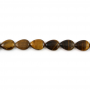 Natural Tiger's Eye Beads Strand Flat Teardrop Size 13x18mm Hole 1mm  About 23 Beads/Strand 15~16"