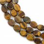 Natural Tiger's  Eye Beads Strand Oval Size 8x10mm Hole 1mm About 41 Beads/Strand 15~16"