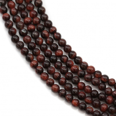 Natural Red Tiger's eye Bead Strands Round Diameter 2mm Hole 0.3mm 15~16"/Strand
