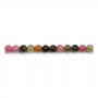 Natural Tourmaline Beads Strand Round Diameter 4mm Hole 0.8mm About 109 Beads/Strand 15~16"