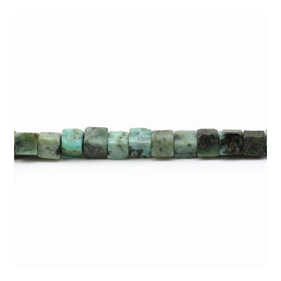 非洲松石串珠 正方形 尺寸4x4毫米 孔徑1毫米 長度39-40厘米/條