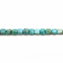 Turquoise Faceted Cube Size 2mm Hole0.6mm 39-40cm/Strand