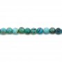 Natural Turquoise Faceted Round Size 3mm Hole0.7mm 39-40cm/Strand