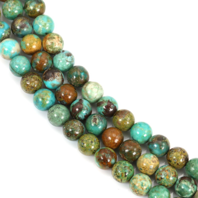 Natural Turquoise Round  Size 6mm Hole1mm 39-40cm/Strand