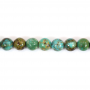 Turquoise Naturelle Ronde Taille 6mm Trou1mm 39-40cm/Strand