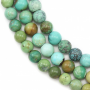Turquoise Ronde Taille 3.5-4mm Trou0.8mm 39-40cm/Strand