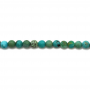 Turquoise Ronde Taille 3-4mm Trou0.7mm 39-40cm/Strand