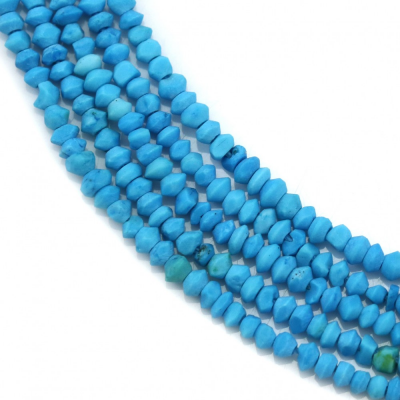 Synthesis Turquoise Abacus Size 1x1.5mm Hole0.4mm 39-40cm/Strand