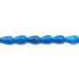 合成松石串珠 水滴形 尺寸5x8毫米 孔徑1毫米 長度39-40厘米/條