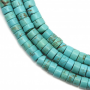 Reconstituted Turquoise Heishi Size 2.5x4mm Hole0.8mm 39-40cm/Strand
