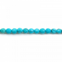 Reconstituted Turquoise Faceted Round Size 4mm Hole0.8mm 39-40cm/Strand