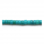 Reconstituted Turquoise Heishi Size 3x4mm Hole0.8mm 39-40cm/Strand