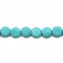 Turquoise Reconstituée Ronde Taille 6mm Trou1mm 39-40cm/Strand