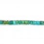 Reconstituted Turquoise Cylindrical Size 1mm Hole0.4mm 39-40cm/Strand