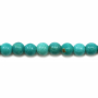 Reconstituted Turquoise Round Size 2mm Hole0.4mm 39-40cm/Strand