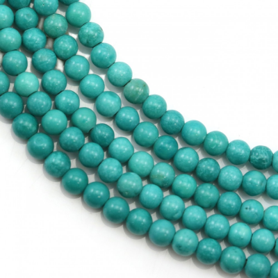 Reconstituted Turquoise Round Size 3mm Hole0.7mm 39-40cm/Strand