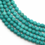 Turquoise Reconstituée Ronde Taille 3mm Trou0.7mm 39-40cm/Strand
