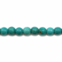 Turquoise Reconstituée Ronde Taille 3mm Trou0.7mm 39-40cm/Strand