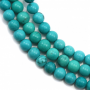Reconstituted Turquoise Round Size 4mm Hole0.8mm 39-40cm/Strand