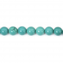 Reconstituted Turquoise Round Size 6mm Hole1mm 39-40cm/Strand