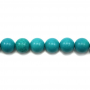 Reconstituted Turquoise Round Size 8mm Hole1.4mm 39-40cm/Strand