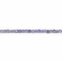 Tanzanite Faceted Cube Size 2mm Hole0.6mm 39-40cm/Strand