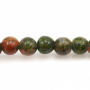 Natural Unakite Round Strand Beads Diameter 4 mm Hole 0.8mm 102 Beads /Strand 15 ~ 16 ''