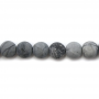 Filone di perle di diaspro naturale opaco Diametro rotondo 8 mm foro 1,2 mm 15''-16''/filare