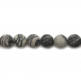 Filone di perle di diaspro naturale opaco Diametro rotondo10 mm foro 1,2 mm 15''-16''/filare
