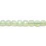 Miçangas de Nova jade natural  Em forma de Quadrado（facetado）  Tamanho: 6x6mm. Orificio: 0.6 mm. 66 pçs/fio. 15~16"