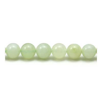 Natural new jade beads strand round diameter 8mm hole 1 mm 15~16"/strand