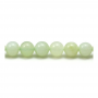 Perles de jade naturelles neuves à enfiler ronde diamètre 8mm trou 1 mm 15~16"/cordeau