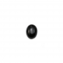 Cabochons agates noires ovales  Taille 7x9mm x30pcs/paquet