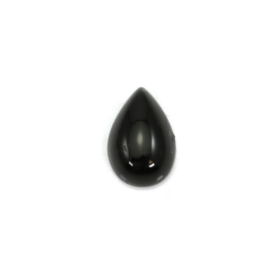 Natural Black Agate Cabochons Teardrop Size 13x18mm 10pcs/Pack