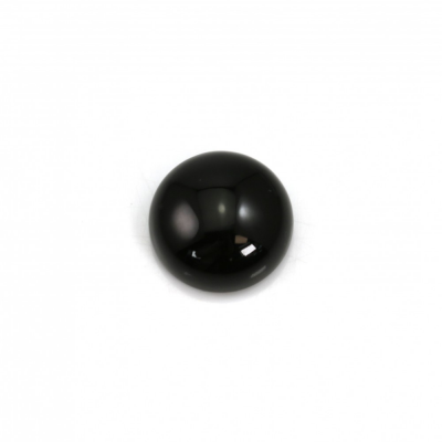 Agata nera rotonda naturale Cabochons Flat Back Dimensione 5mm 30pcs/pack