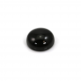 Natural Round Black Agate  Cabochons Flat Back  Size 10mm 30cs/pack