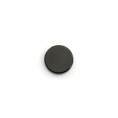 Agata nera naturale cabochon piatto rotondo diametro 8 mm 30 pezzi / confezione