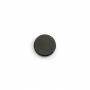 Natural black agate cabochons  flat round diameter 8 mm  30 pcs / pack