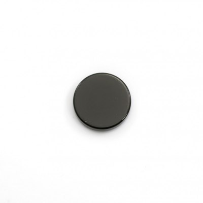 Agata nera naturale cabochon piatto rotondo diametro 16 mm 10 pezzi / confezione