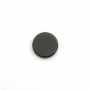 Natural black agate cabochons  flat round diameter 16 mm  10 pcs / pack