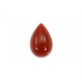 Cabochons en Agate rouge goutte   Taille 13x18mm  10pcs/paquet
