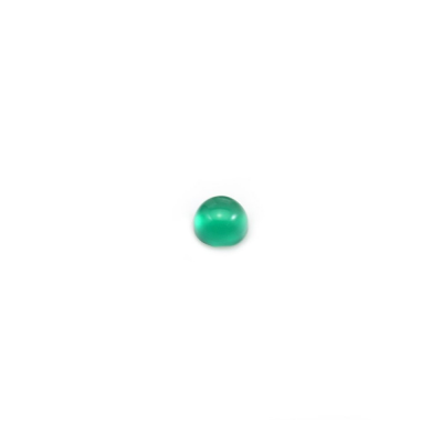 Gemma naturale Agata verde Cabochons Dimensione rotonda 3mm 30pcs/pack