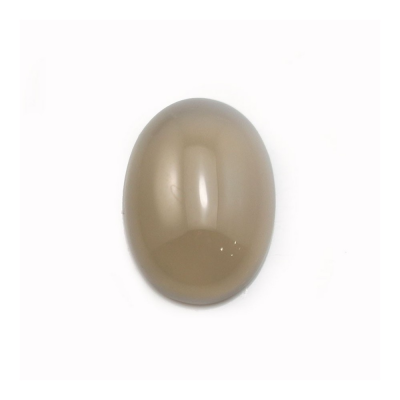 Graue Achate Cabochon  oval  13x18mm  10 Stck/Packung
